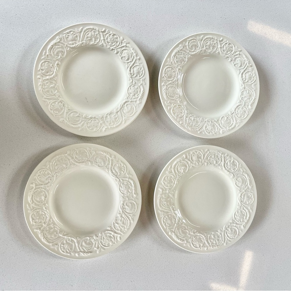Set of 4 Vtg Patrician Wedgwood 6.5” Bread & Butter or dessert Plates England